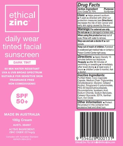 Daily Wear Tinted Facial Sunscreen Dark (Daily Wear Titned Facial Sunscreen Dark)